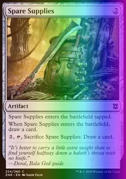 MTG Magic the Gathering Spare Supplies (254/493) Zendikar Rising LP FOIL - Image 1