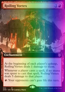 MTG Magic the Gathering Roiling Vortex (352/493) Zendikar Rising LP FOIL - Image 1