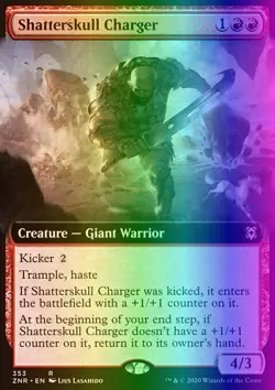 MTG Magic the Gathering Shatterskull Charger (353/457) Zendikar Rising LP FOIL - Image 1