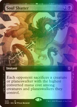 MTG Magic the Gathering Soul Shatter (345/493) Zendikar Rising LP FOIL - Image 1