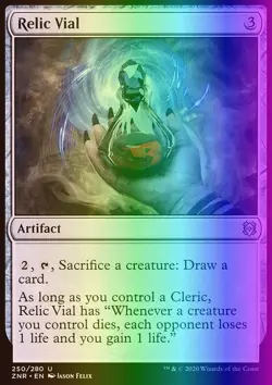 MTG Magic the Gathering Relic Vial (250/493) Zendikar Rising NM FOIL - Image 1