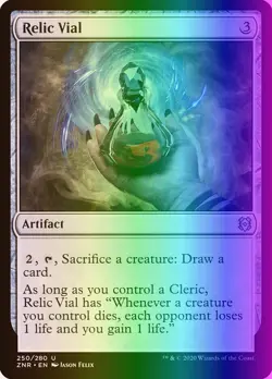 MTG Magic the Gathering Relic Vial (250/493) Zendikar Rising LP FOIL - Image 1
