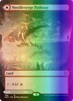 MTG Magic the Gathering Needleverge Pathway (288/493) Zendikar Rising LP FOIL - Image 1