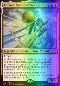 MTG Linvala, Shield of Sea Gate (226) Zendikar Rising LP FOIL - Image 1