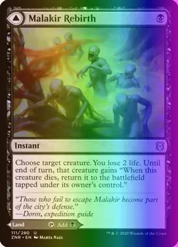 MTG Magic the Gathering Malakir Rebirth (111/493) Zendikar Rising LP FOIL - Image 1