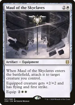 MTG Magic the Gathering Maul of the Skyclaves (27/493) Zendikar Rising LP - Image 1