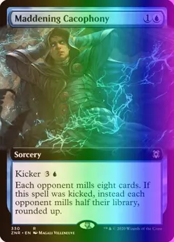 MTG Magic the Gathering Maddening Cacophony (330/493) Zendikar Rising LP FOIL - Image 1