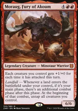 MTG Magic the Gathering Moraug, Fury of Akoum (150/457) Zendikar Rising LP - Image 1