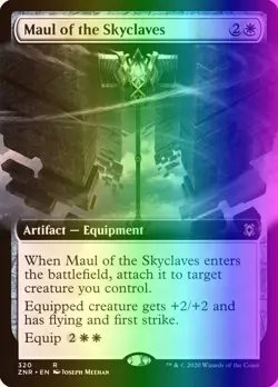 MTG Magic the Gathering Maul of the Skyclaves (320/493) Zendikar Rising LP FOIL - Image 1