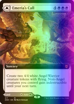 MTG Magic the Gathering Emeria's Call (317/493) Zendikar Rising LP FOIL - Image 1
