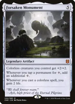 MTG Magic the Gathering Forsaken Monument (244/493) Zendikar Rising LP - Image 1