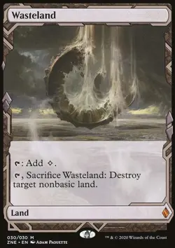 MTG Magic the Gathering Wasteland (30/30) Zendikar Rising Expeditions NM - Image 1