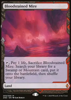 MTG Magic the Gathering Bloodstained Mire (3/30) Zendikar Rising Expeditions LP - Image 1