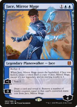 MTG Magic the Gathering Jace, Mirror Mage (63/493) Zendikar Rising LP - Image 1