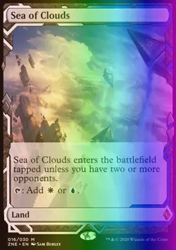 MTG Sea of Clouds (16/30) Zendikar Rising Expeditions LP FOIL - Image 1