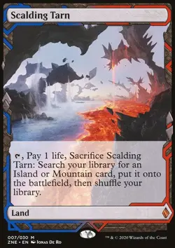 MTG Magic the Gathering Scalding Tarn (7/30) Zendikar Rising Expeditions NM - Image 1