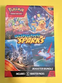 Pokemon TCG Scarlet & Violet - SURGING SPARKS Booster Bundle 6 Packs NEW SEALED - Image 1