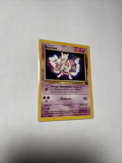 Mewtwo 3 Black Star Movie Promo Stamped Vintage Pokemon Card WOTC TCG English LP - Image 1
