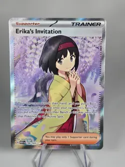 Erika's Invitation - Holo Super Rare #196/165 SV2a: Pokemon Card 151 2023 NM - Image 1