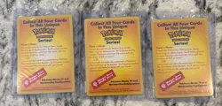 Unopened Pokemon The First Movie 1999 Warner Bros Promo Card Sealed LOT OF 3 - Image 1