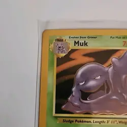 Muk - 13/62 Fossil Unlimited Holo Rare Pokemon - LP - Free Shipping! - Image 3