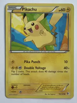 Pikachu 50/149 Common Boundaries Crossed Pokemon Heavily Played - Image 1