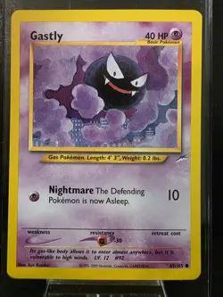 Pokemon TCG Gastly Neo Destiny 65/105 Common NM - Image 1