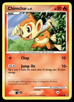 CHIMCHAR - 97/147 Common Supreme Victors Pokemon NM - Image 1