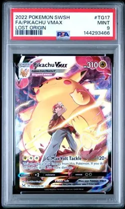 2022 POKEMON SWORD & SHIELD LOST ORIGIN #TG17 FA/PIKACHU VMAX LOST ORIGIN - Image 1