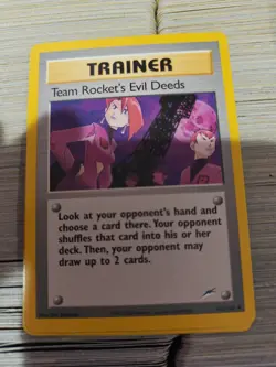 Pokemon Neo Destiny Uncommon Team Rocket's Evil Deeds #103/105 Lightly played - Image 1