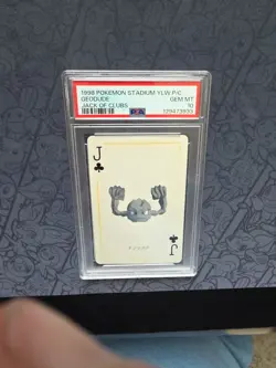 Pokemon: Geodude Jack OF Clubs 1998 Pokemon Stadium Yellow P/C - PSA 10 - Image 4