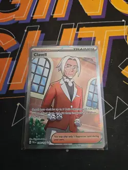 Clavell 249/193 Sv02: Paldea Evolved Full Art Trainer Holo Pokemon TCG - Image 1