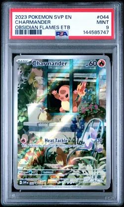 2023 POKEMON SVP EN-SV BLACK STAR PROMO #044 CHARMANDER PSA 9 - Image 1