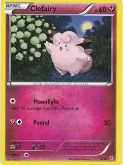 Pokemon Clefairy (19/30) XY Trainer Kit Wigglytuff LP - Image 1
