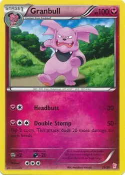 Pokemon Granbull (29/30) XY Trainer Kit Sylveon MP - Image 1