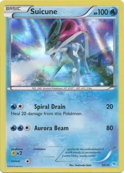 Pokemon Suicune (30/30) XY Trainer Kit Suicune MP HOLO - Image 1