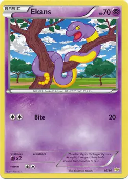 Pokemon Ekans (16/30) XY Trainer Kit Noivern LP - Image 1