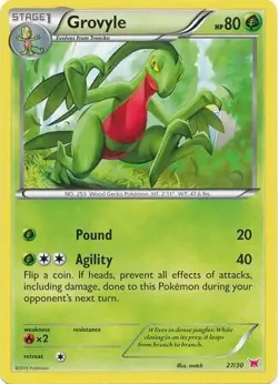 Pokemon Grovyle (27/30) XY Trainer Kit Latias LP - Image 1