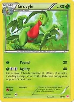 Pokemon Grovyle (18/30) XY Trainer Kit Latias LP - Image 1