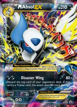 Pokemon M Absol-EX (XY63/211) XY Black Star Promos MP HOLO - Image 1