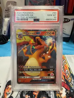 PSA 10 GEM MINT! Charizard GX #60 9/68 2020 Pokemon Battle Academy - Image 1
