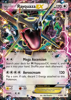 Pokemon Rayquaza-EX (XY69/211) XY Black Star Promos HP HOLO - Image 1