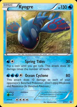 Pokemon Kyogre (XY51/211) XY Black Star Promos MP HOLO - Image 1