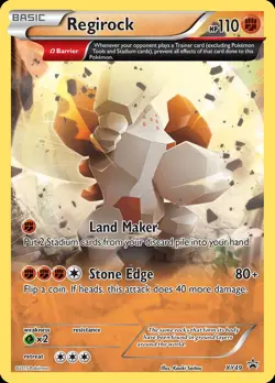 Pokemon Regirock (XY49/211) XY Black Star Promos LP HOLO - Image 1