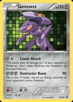 Pokemon Genesect (XY196/211) XY Black Star Promos LP HOLO - Image 1