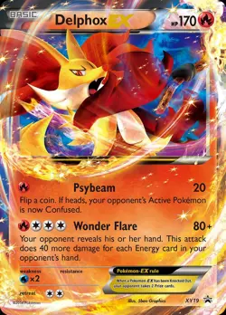Pokemon Delphox-EX (XY19/211) XY Black Star Promos MP HOLO - Image 1