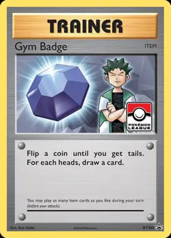 Pokemon Gym Badge (XY203/211) XY Black Star Promos LP HOLO - Image 1