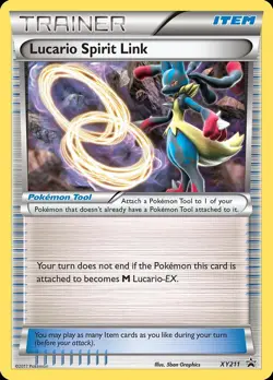 Pokemon Lucario Spirit Link (XY211/211) XY Black Star Promos MP - Image 1