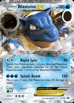 Pokemon Blastoise-EX (XY30/211) XY Black Star Promos DMG HOLO - Image 1