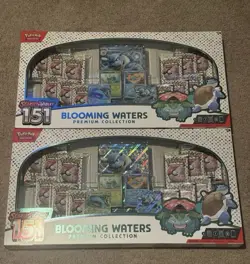 2 Pokemon TCG Scarlet & Violet 151 Blooming Waters Premium Collection Box SEALED - Image 1